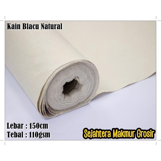 Kain Kanvas Blacu / Blacu Canvas / Bahan Pouch Kanvas / Taplak Kanvas