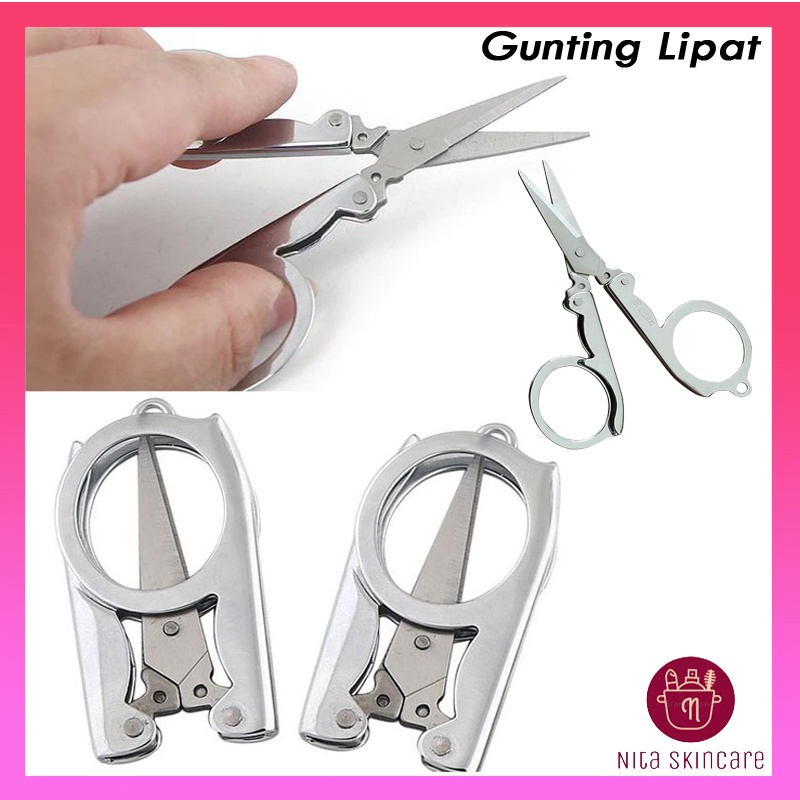 

Gunting Lipat Kecil Stainless Steel Portable Gunting Kuku Kertas Kerajinan Tangan