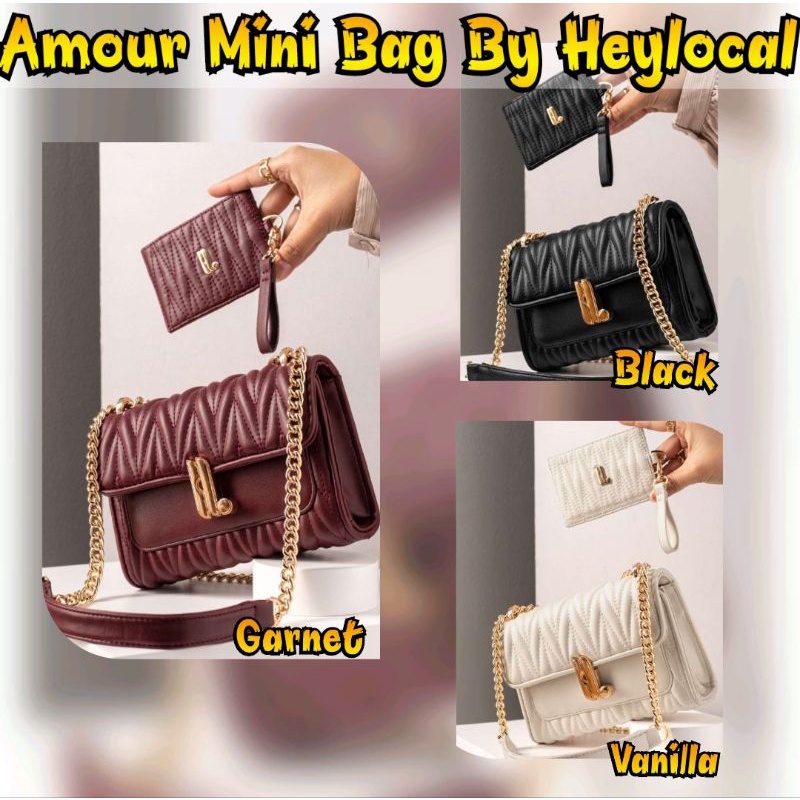 Amour mini Bag Black, Maroon, Vanilla By Heylocal local id (dapat)