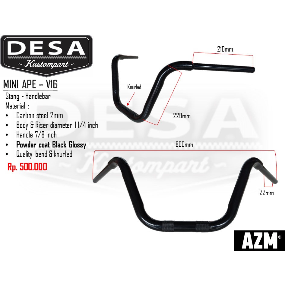 Stang Custom Stang Motor Stang Chopper Bobber Stang SM V16 Mini Ape