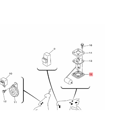 GASKET KARET SEAL PELAMPUNG TANGKI BENSIN NOUVO MIO SPORTY SMILE SOUL FINO KARBU F1ZR FIZR F1Z FIZ R FORCE 1 ORIGINAL YGP 4US-H5753-01