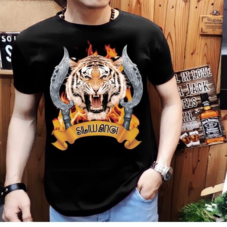 C35D Kaos dio Pria Motif macan / kaos pria Gar macan / baju macan pria / baju macan gar baru pria / 