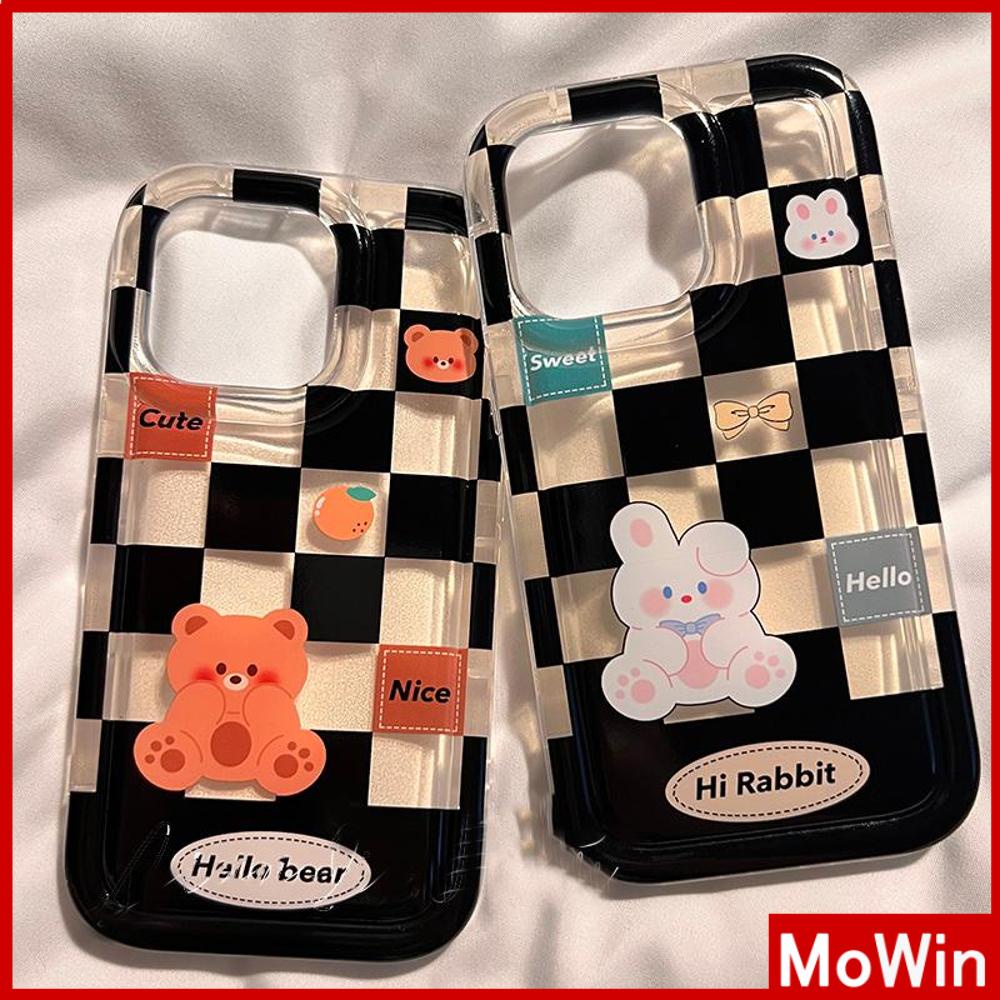 For iPhone 14 Pro Max iPhone Case Thickened TPU Soft Case Clear Case Airbag Shockproof Cute Bear Compatible For iPhone 13 Pro Max 12 Pro Max 11 Pro Max 7plus 6splus 8plus xr xs