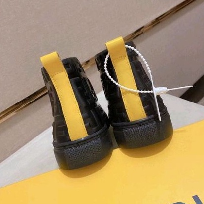 sepatu sneaker boot cowok fen d1 men shoes high end pria kulit hitam mirror New top p1shoes