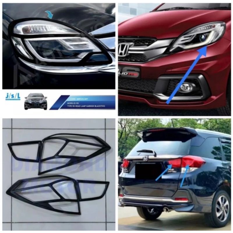 Paket garnish lampu mobilio RS