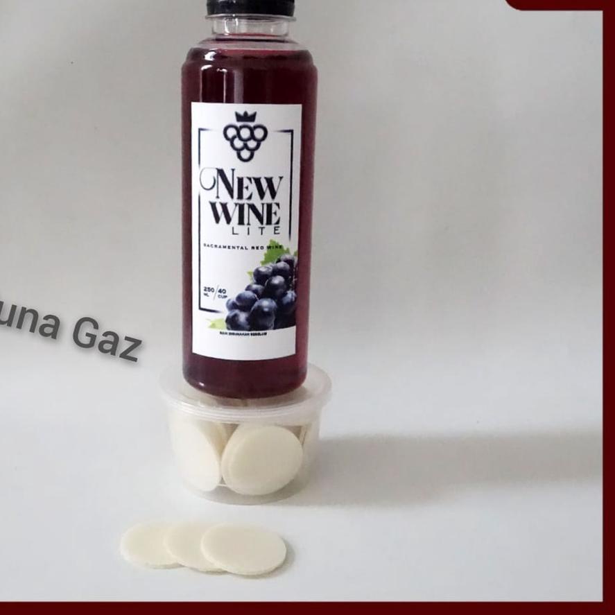 

10.10 Minuman Perjamuan Gerejawi Lite Botol Isi 250+Hosti grosir