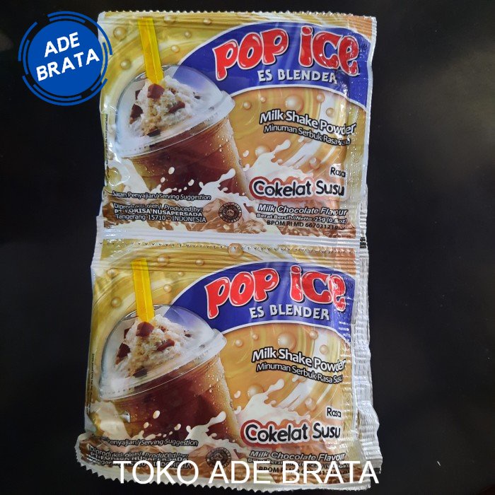 

pop ice rasa coklat susu sachet