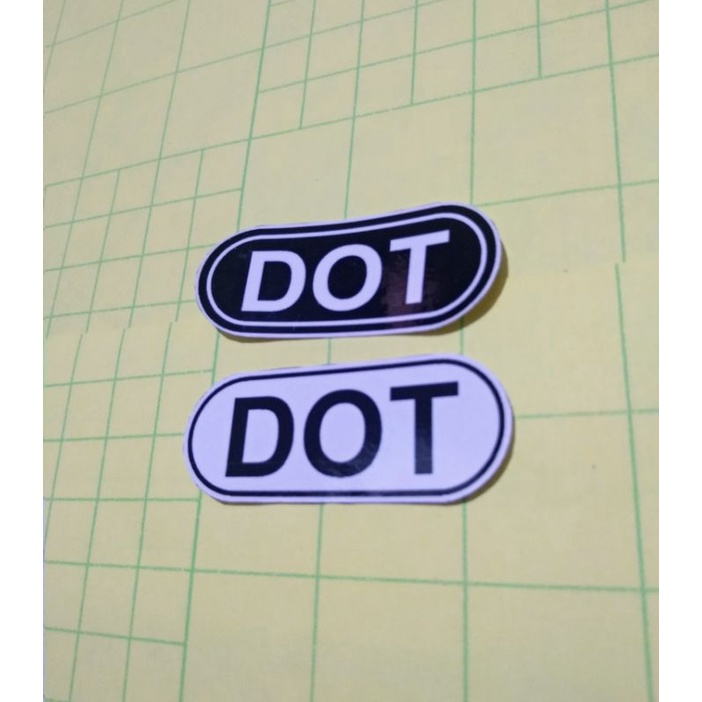 sticker dot helm, stiker dot helm