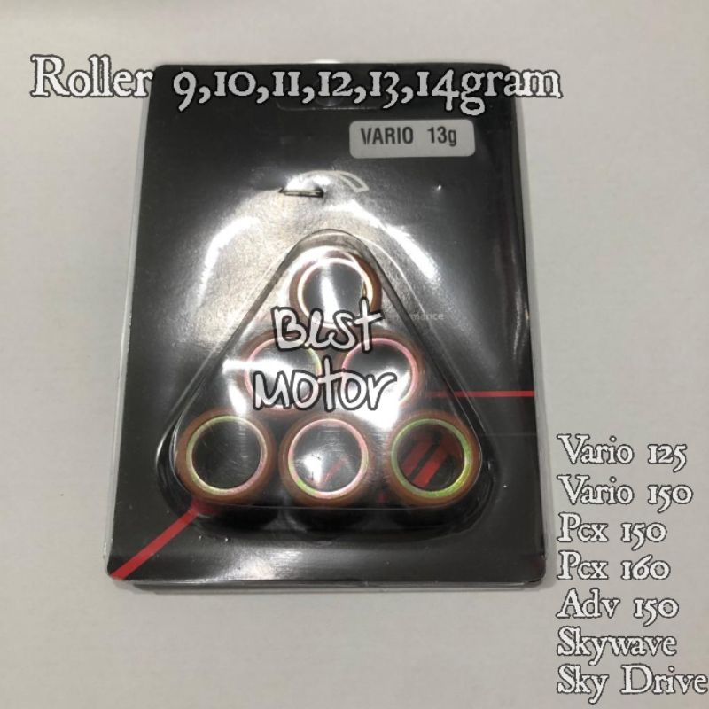 Roller Vario 125 / Vario 150 / PCX 150 /Adv 150 Spin Roller Gozima  Uk 9,11,12,13,14 Gram