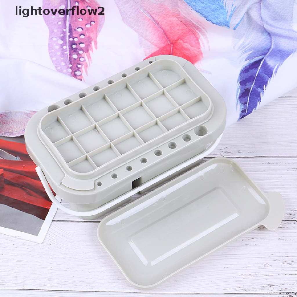 (lightoverflow2) Ember Holder Kuas Lukis Bahan Plastik Warna Polos (ID)