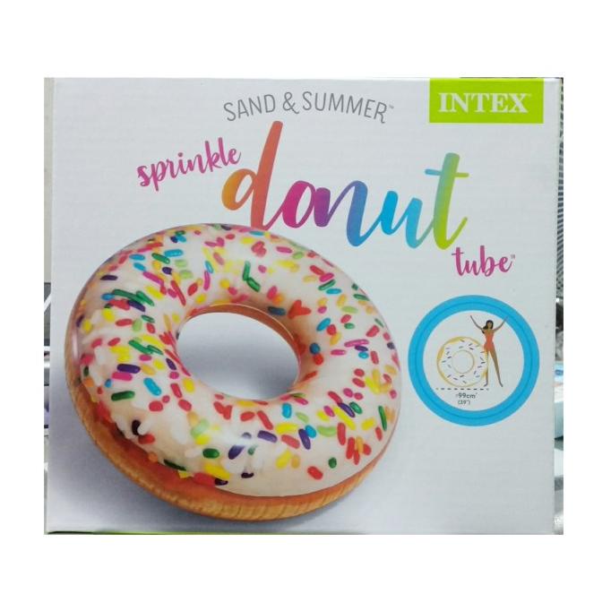Jual Ban bulat intex Rainbow Sprinkle Donut Tube 56263 Shopee Indonesia