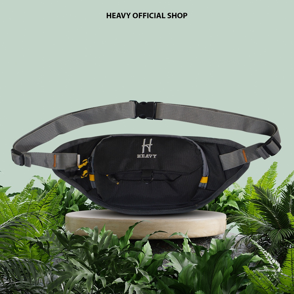 Heavy.bag tas pinggang pria kasual pouch - Waistbag heavy premium