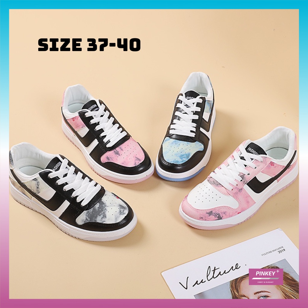 ✅PINKEY P087 Sepatu Sneakers Wanita Shoes Import Terbaru