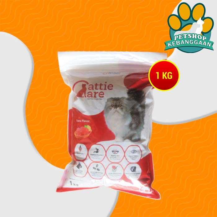 Makanan Kucing Cat Food Cattie Care repack Repacking 1 KG