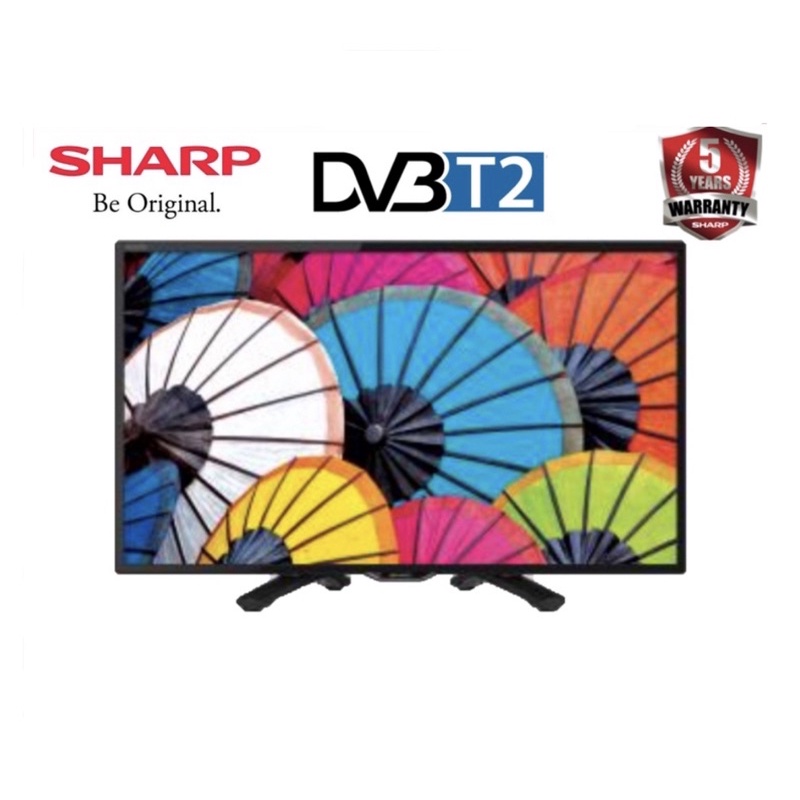 SHARP LED 24INCH  24DC1i DIGITAL TV DVB T2 GARANSI 5 TAHUN