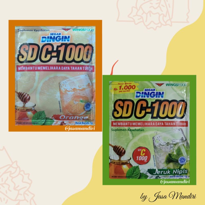 

Segar Dingin C-1000 Sachet 12x7gr