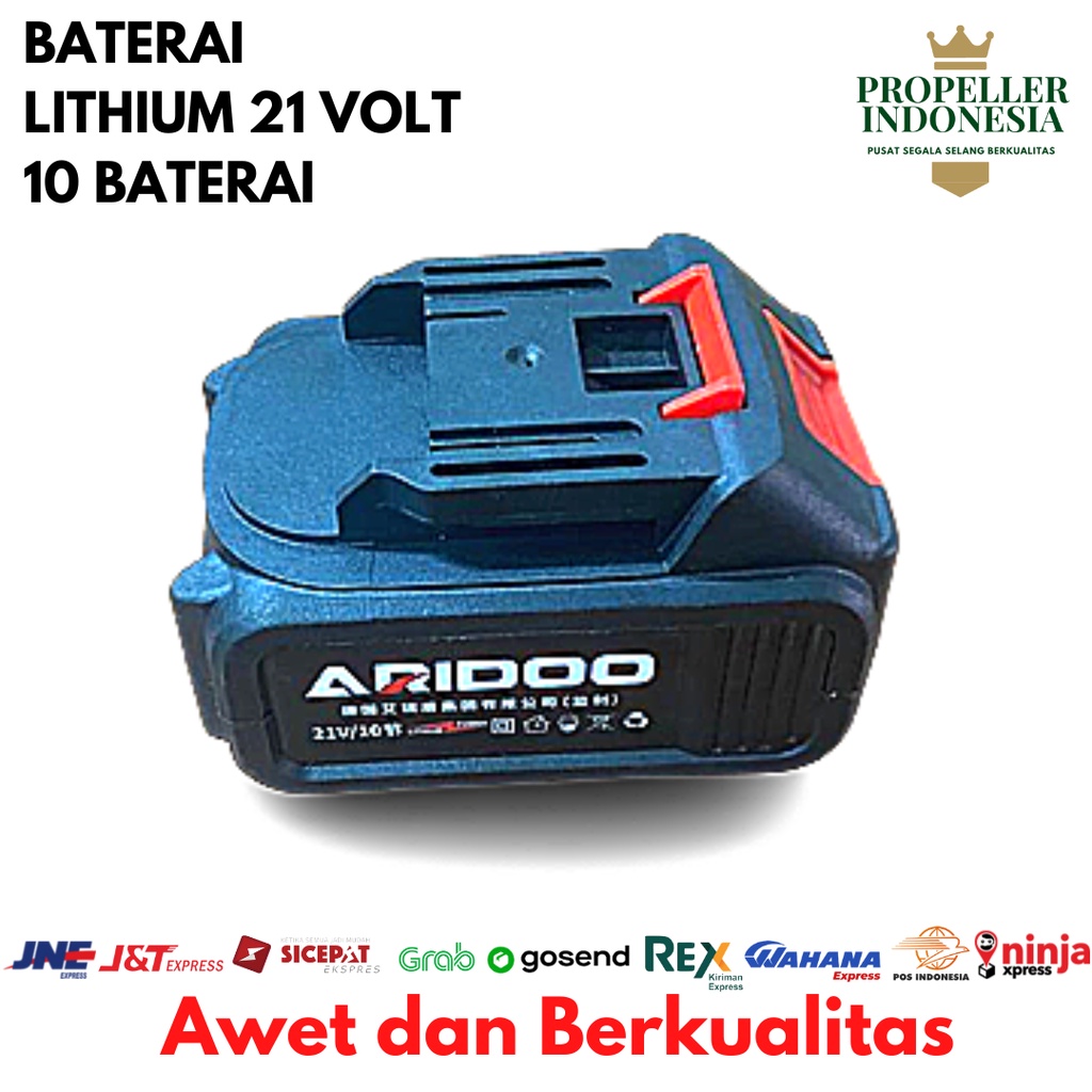 Baterai Lithium Jet Cleaner 21 Volt Baterai Washer Gun 10 Pcs Baterai