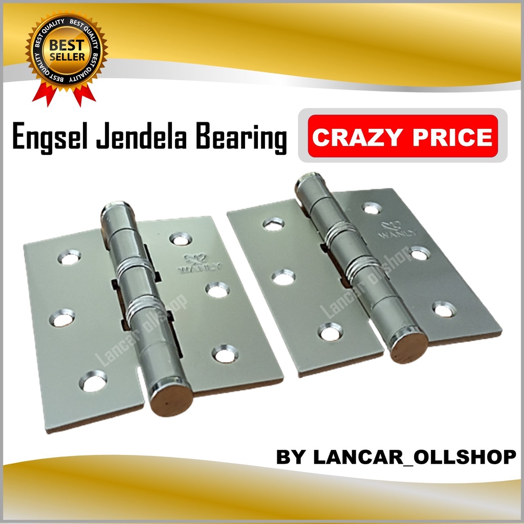 Engsel pintu bearing 3 inch CP / Engsel jendela