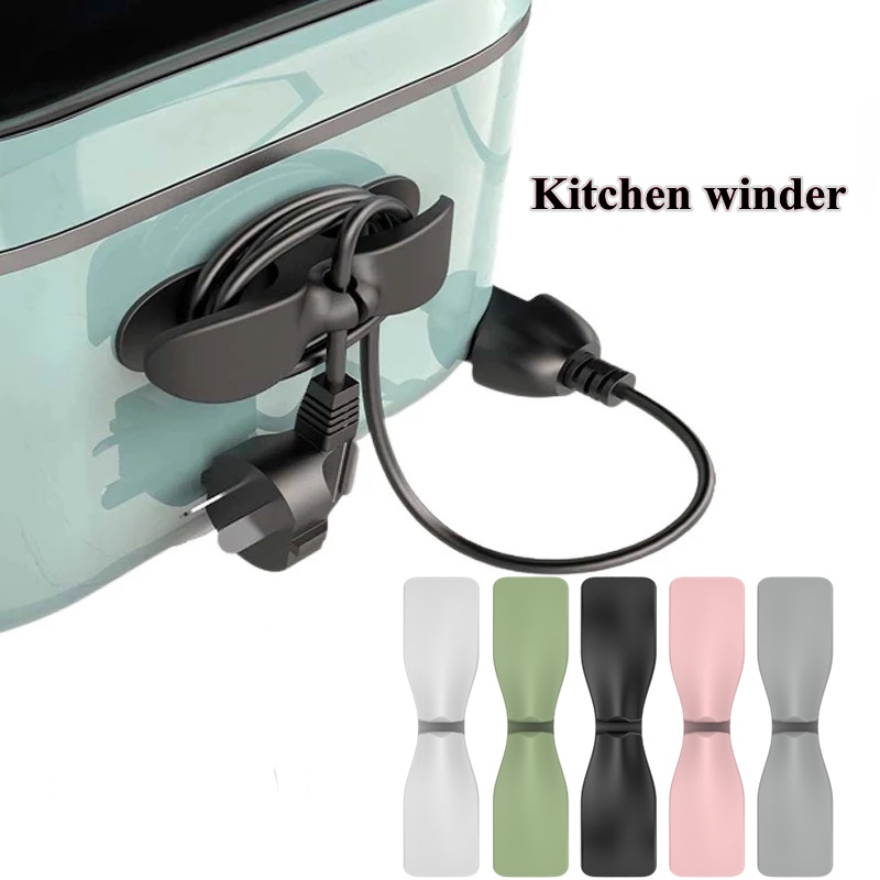 Klip Holder Kabel Power Model Tempel Dinding Untuk Dapur