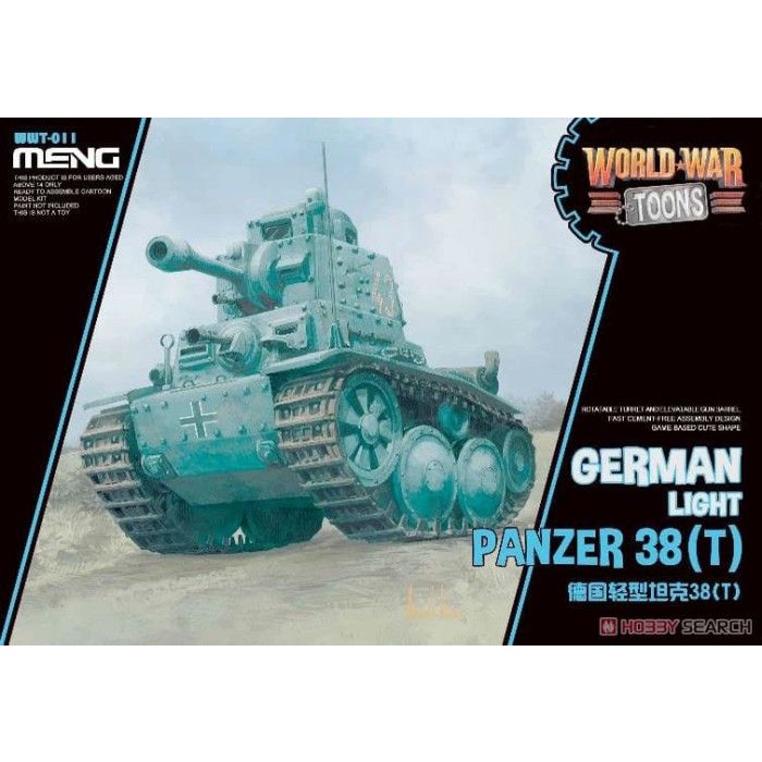 Meng World War Toon German Light Panzer 38 (t)