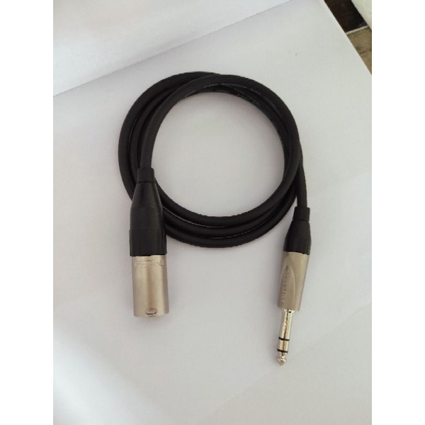 kabel trs to xlr male 2.5 meter Mogami 2549 original Jepang