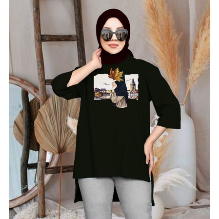 FC - TUNIK BASIC OVERSIZE WANITA HIJAB'S VARIASI 0220 DTF