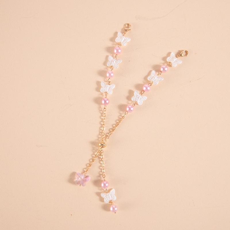 STRAP MASKER HIJAB / TALI MASKER HEADLOOP BUTTERFLY/ KONEKTOR HIJAB MOTIF KUPU KUPU PREMIUM KOREAN/ KALUNG MASKER HIJAB FASHION