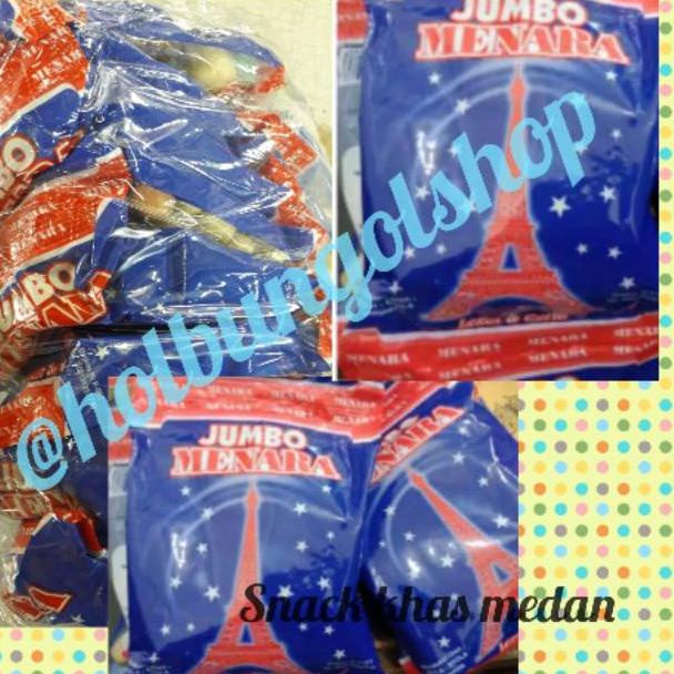 

Wow Murah Meriah.. Snack /cemilan jumbo menara khas medan isi 20 bks J8N