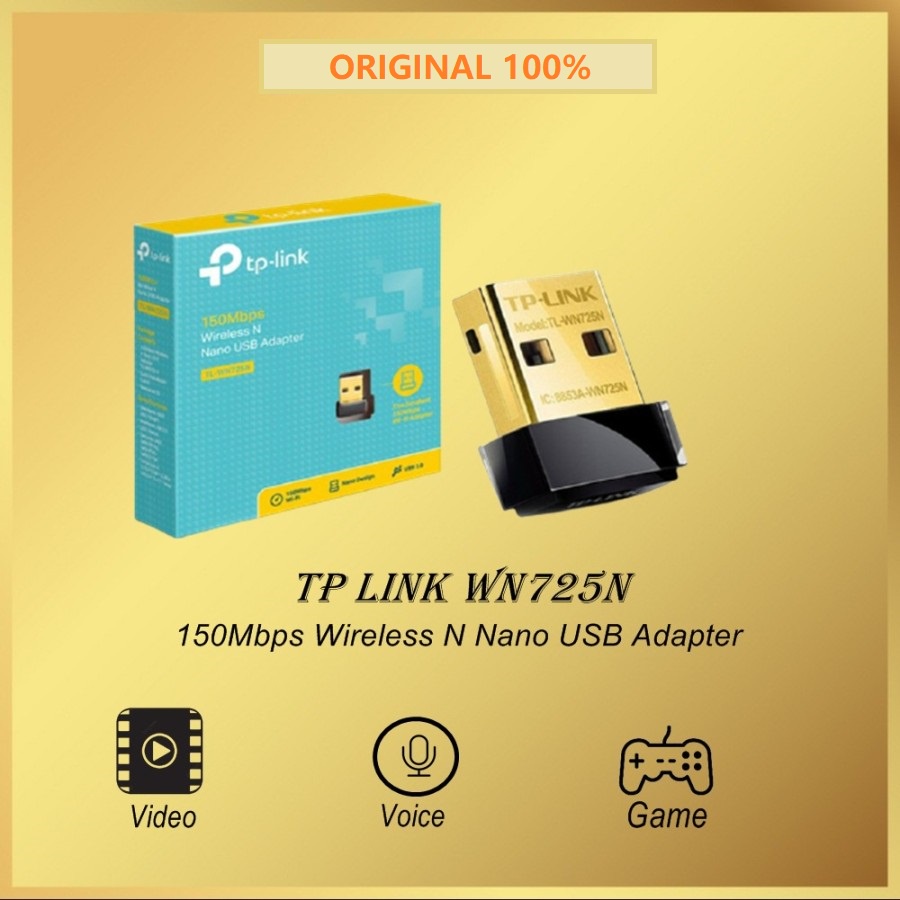 TP-Link TL-WN725N - Nano USB Wireless Network Adapter 150Mbps