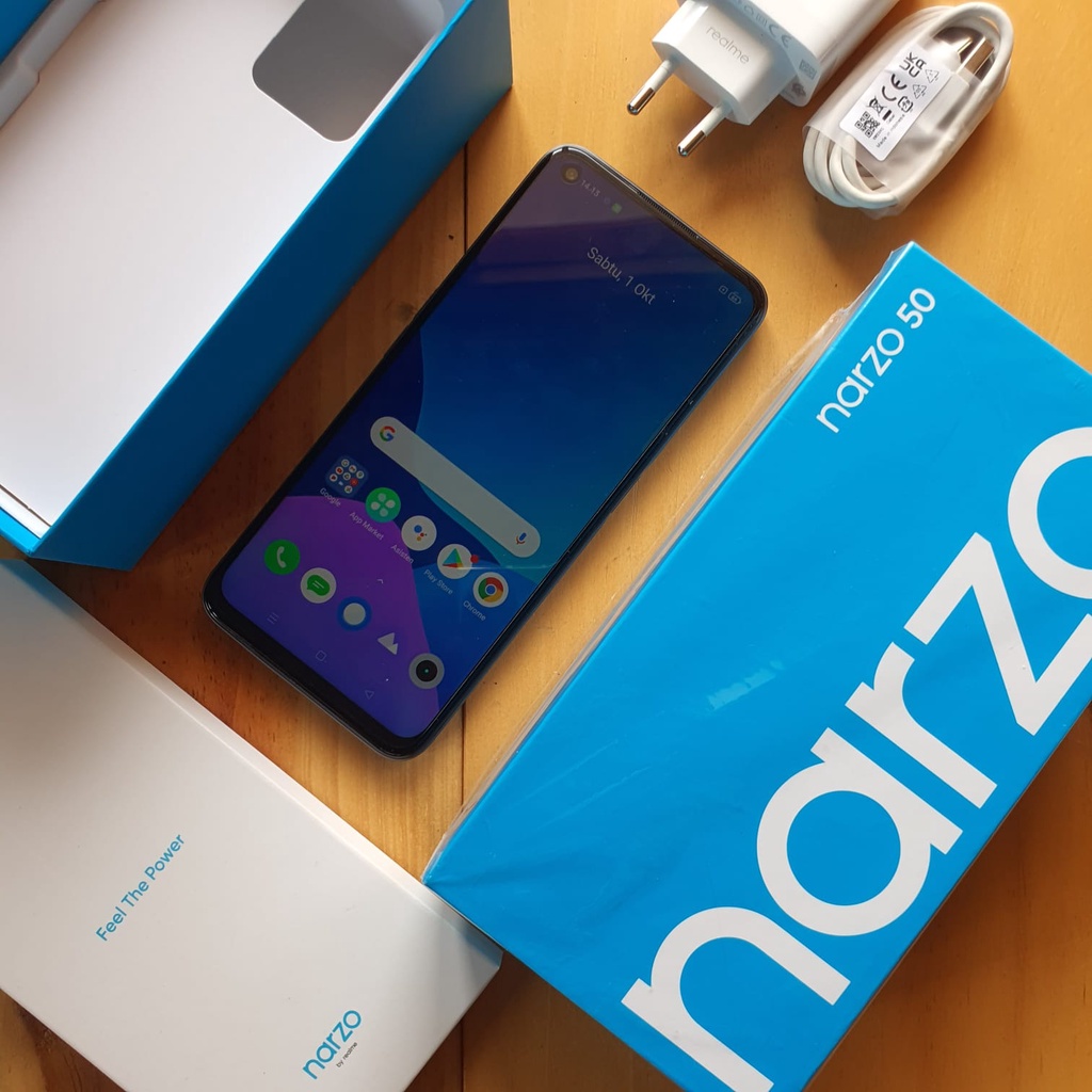 REALME NARZO 50 SECOND 4/64GB HANDPHONE SECOND HP SEKEN HP BEKAS HP MURAH