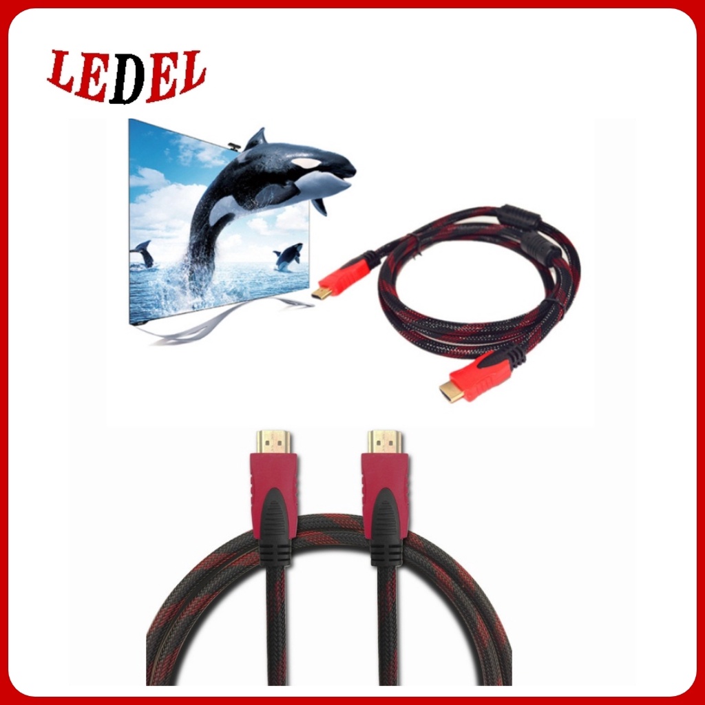 Kabel Hdmi to Hdmi 1.5m / 3m/ 5m / 10m V1.4 Laptop Ke Tv Ke Dvr Cctv Ke Monitor Komputer panjang 1.5 meter, 3 meter, 5 meter, 10 meter