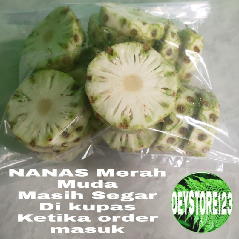 

Nanas Merah muda saudah kupas berat 300 grm