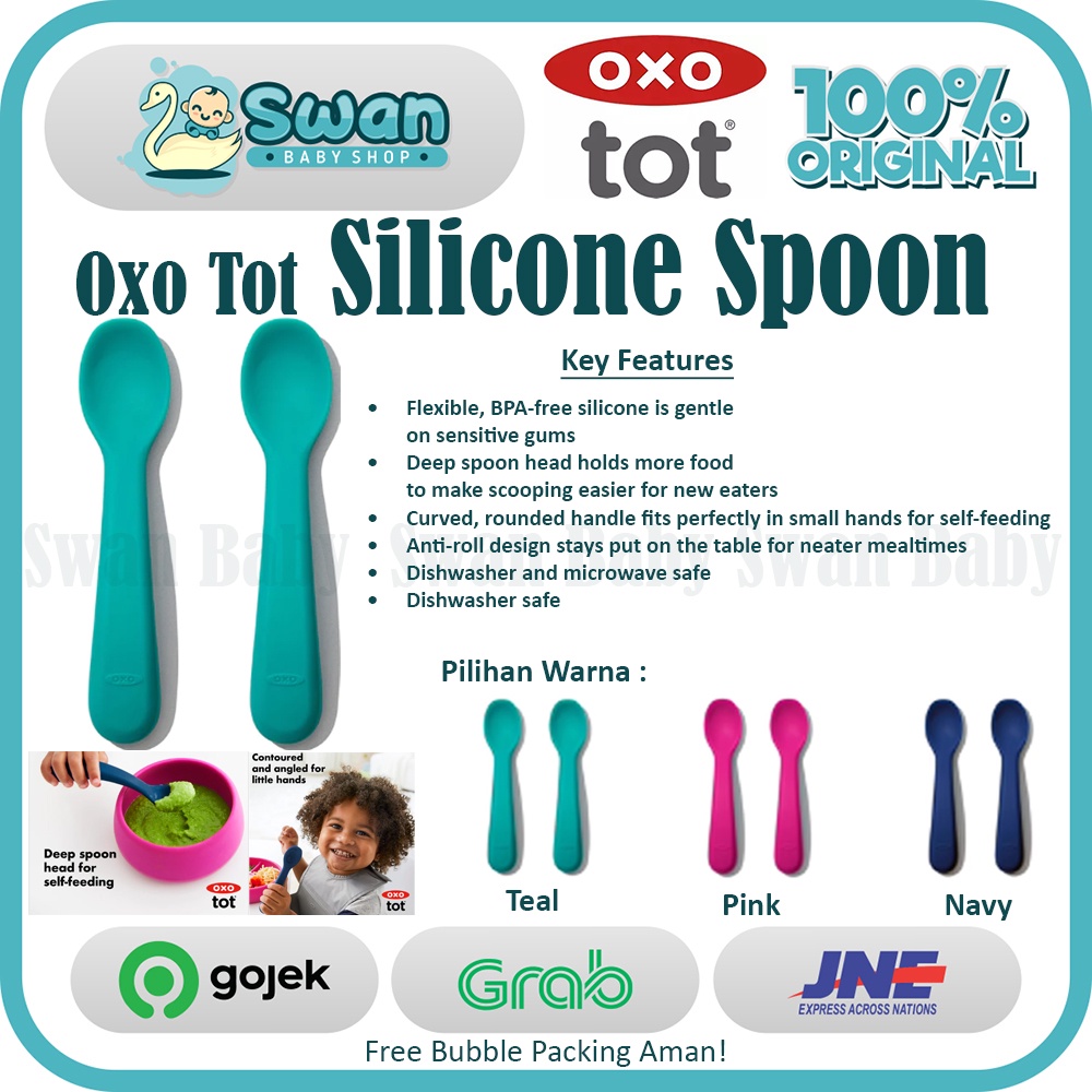 OXO Tot Silicone Spoon / Sendok Silikon Anak