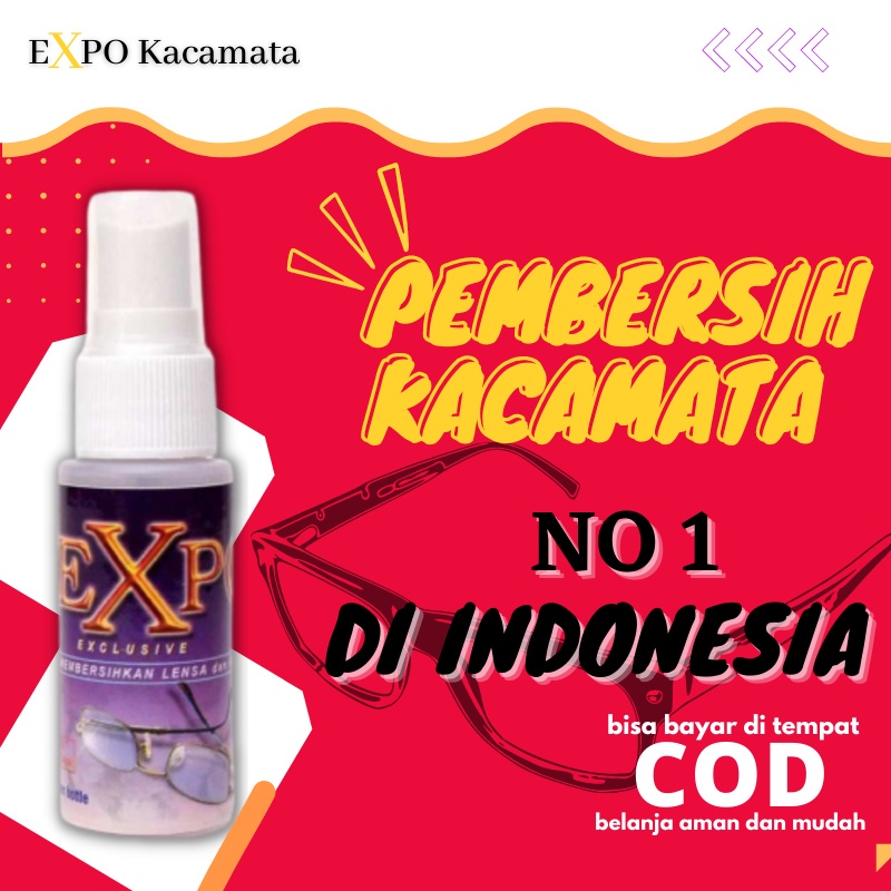 Expo Lens Cleaner Spray Semprotan Cairan Pembersih Debu Layar Lensa Kacamata Minus Kamera Laptop HP Buram