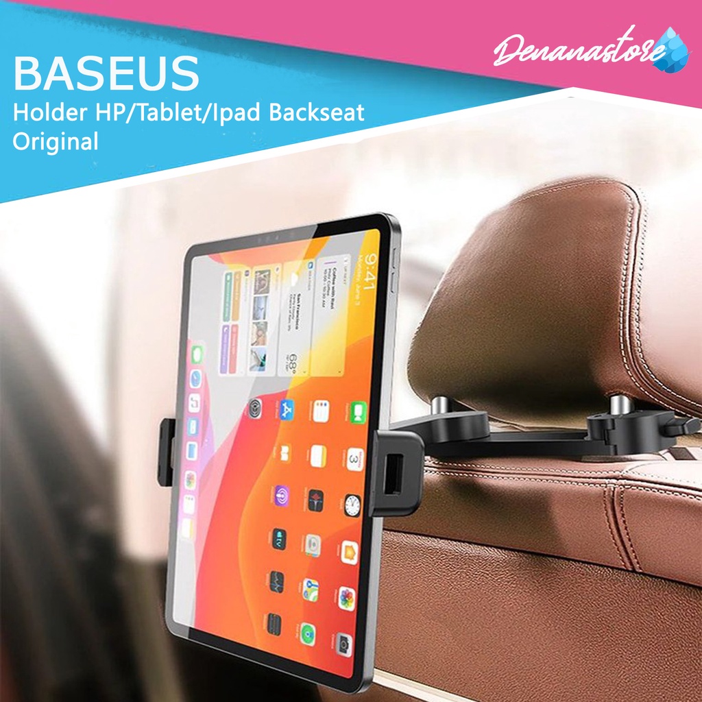 Car Holder Backseat Car Mount Phone Holder Stand HP Original Baseus Penyangga Handphone Dudukan Smar