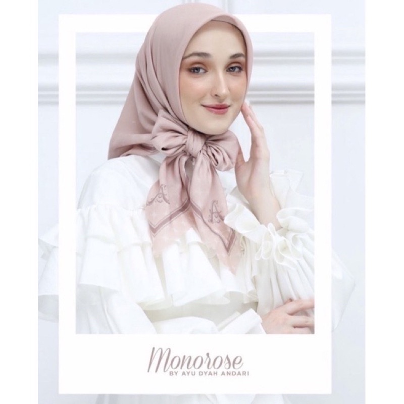 monorose & monogram scarf by ayu Dyah andari