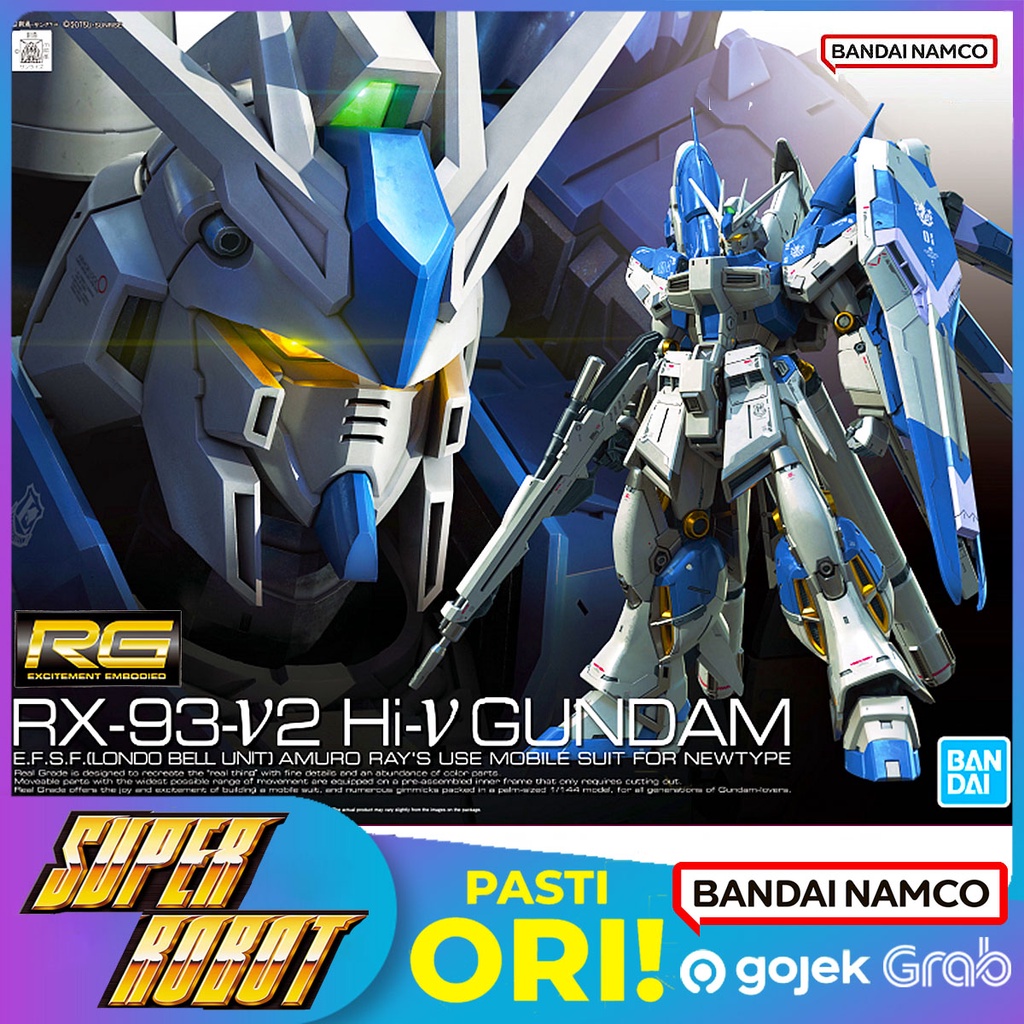 𝗕𝗔𝗡𝗗𝗔𝗜 RG RX-93-v2 Hi Nu Gundam / Hi-v Gundam