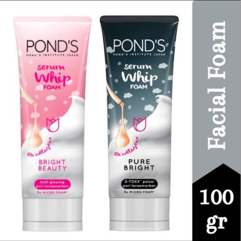 PONDS whip serum facial foam
