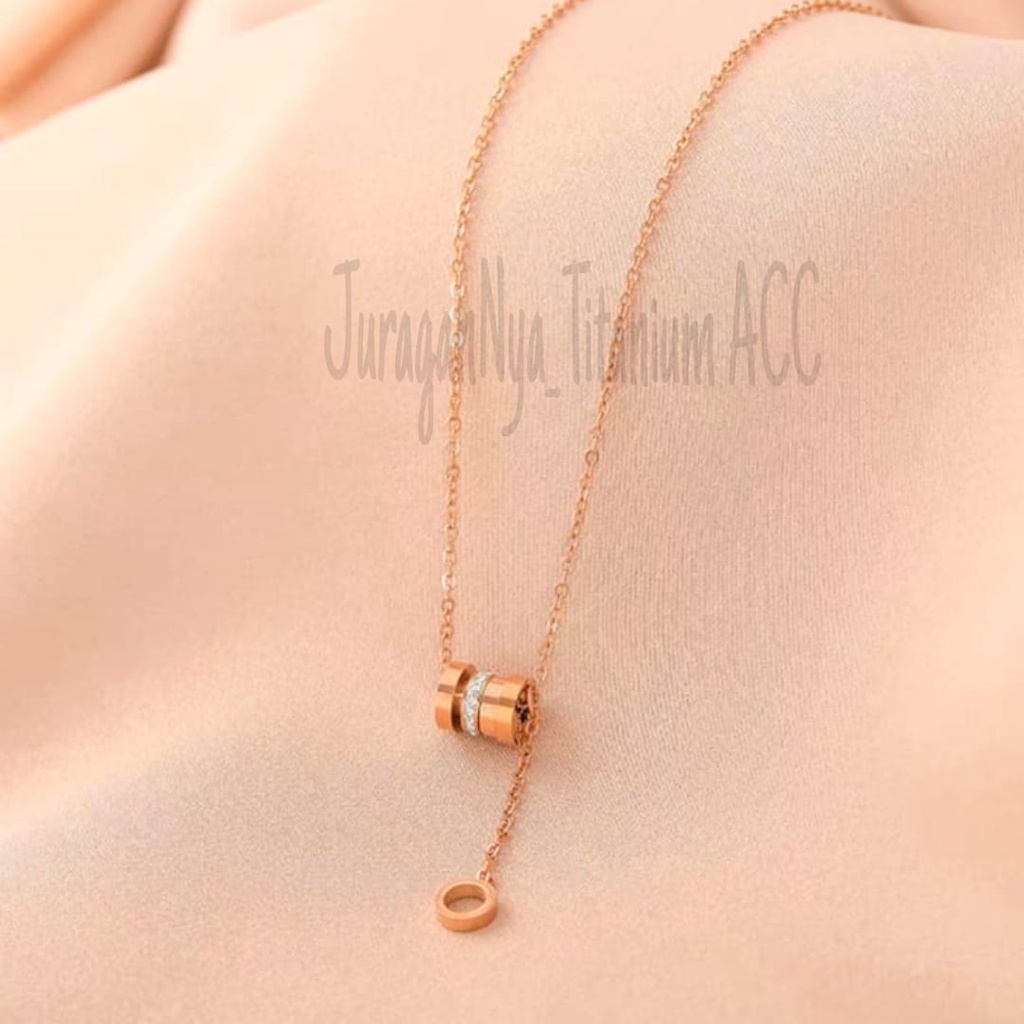 KALUNG TITANIUM TABUNG MINI RANTAI MEWAH ANTI KARAT&amp;ANTI LUNTUR