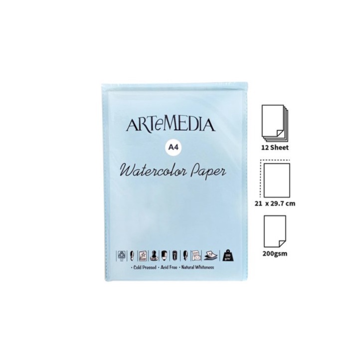 

Mantap Kertas Cat Air A4 - Watercolor Paper Artemedia Bergaransi