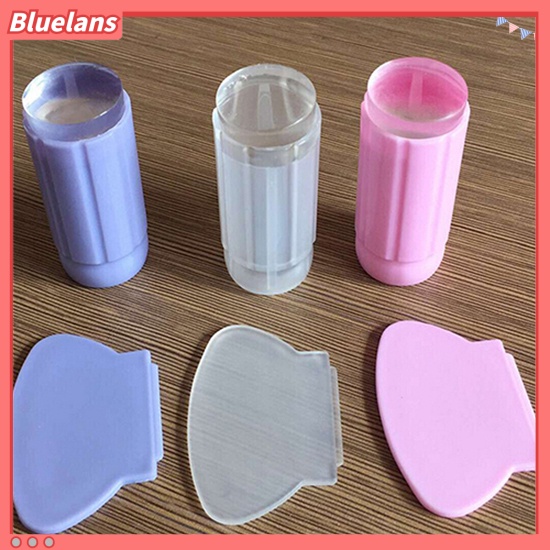 Bluelans Set Stempel Jelly Bening Untuk Nail Art