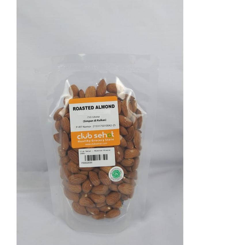 

Diskon✔️CLUB SEHAT - KACANG ALMOND PANGGANG NATURAL PLAIN TANPA GULA TANPA GARAM ROASTED ALMOND 250GR|KD7