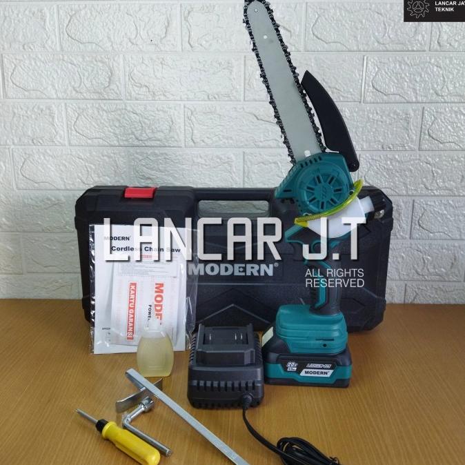 MODERN M58 CHAINSAW CORDLESS MINI MODERN M58 GERGAJI BATERAI MINI 20V