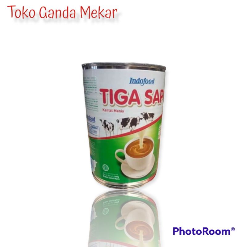 

SUSU KENTAL MANIS TIGA SAPI 490GR KALENG/KRIMER 3 SAPI 490GR KALENG