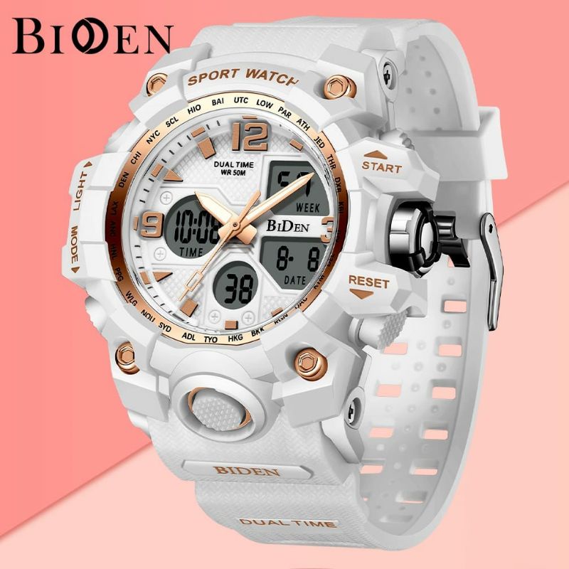 Jam Tangan Wanita Sporty Kasual Bisa COD Multifungsi Silikon