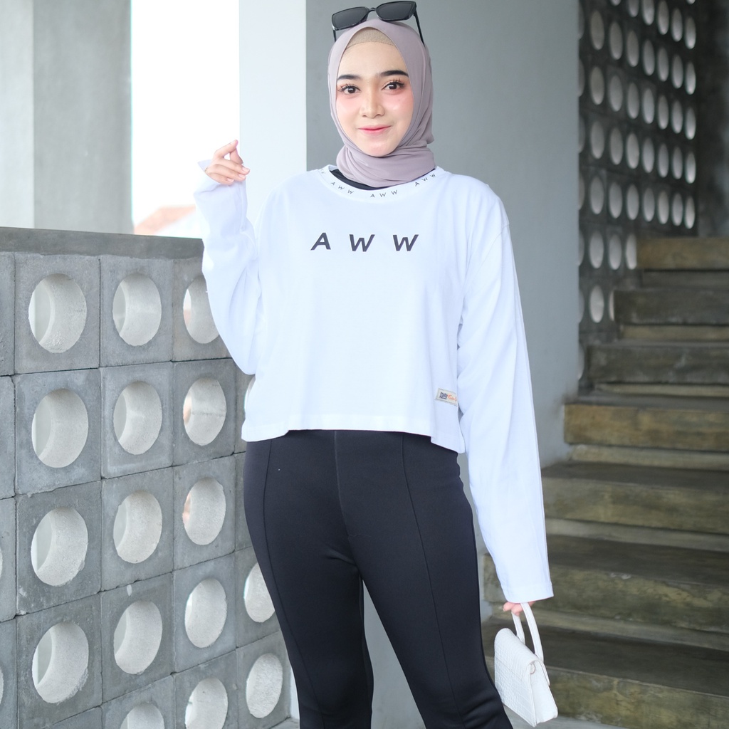 DEYAN - Adira AWW crop top oversize wanita