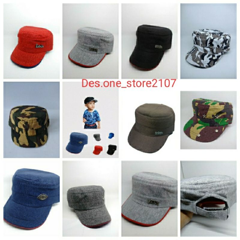 Topi Anak Model komando Lucu Keren Usia 1 - 4 Tahun  topi anak kaos  topi anak  topi murah