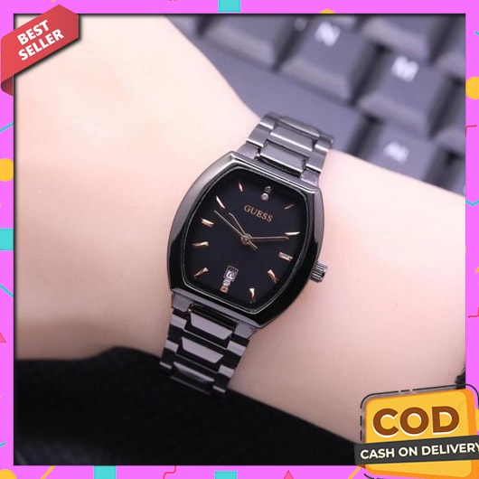 Jam Tangan Cewek Analog Kulit Mewah Elegan Trend Terbaru Jm Tangan Wan Jam Tangan Wanita Guess Oval