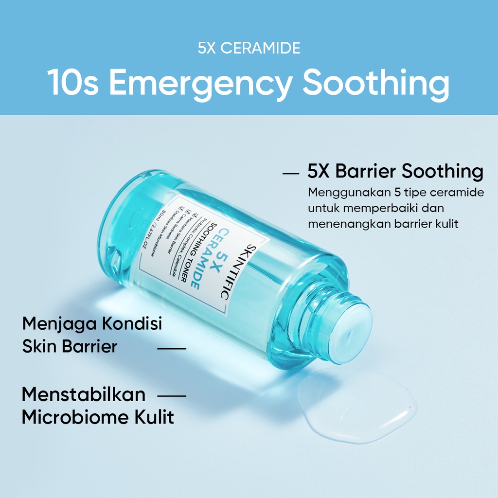 [Ready Stock] SKINTIFIC 5X Ceramide Serum Sunscreen set Moisturizer Cream + Sunscreen + Soothing Toner Skin Barrier Repair for All Skin Types Day and Night Skincare Packet