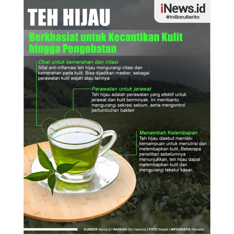 TEH HIJAU KEPALA JENGGOT 60 GRAM 25 CELUP SEMBAKO MURAH